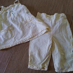 Kid Headquarters Girls Capri Pant Set